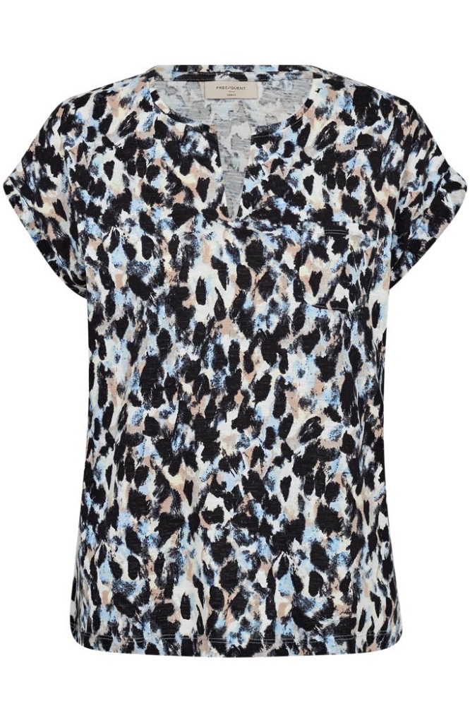 FQVIVA TEE 205752 CHAMBRAY BLUE W. BLACK